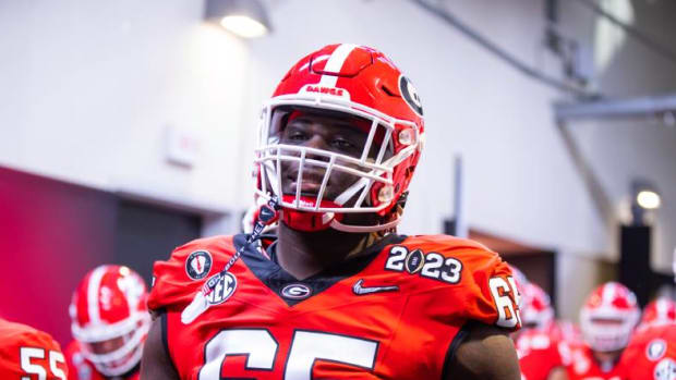 Georgia offensive tackle Amarius Mims